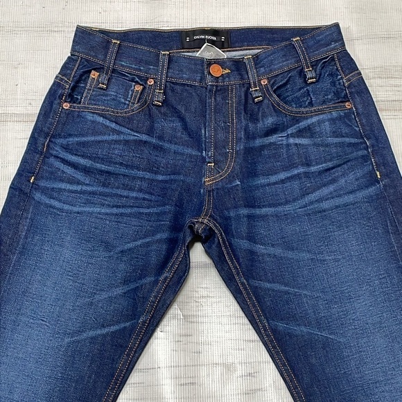 Calvin Rucker Jeans Women's 26 Blue NWT Love Me Boyfriend Buttons Faded Denim - Picture 5 of 11